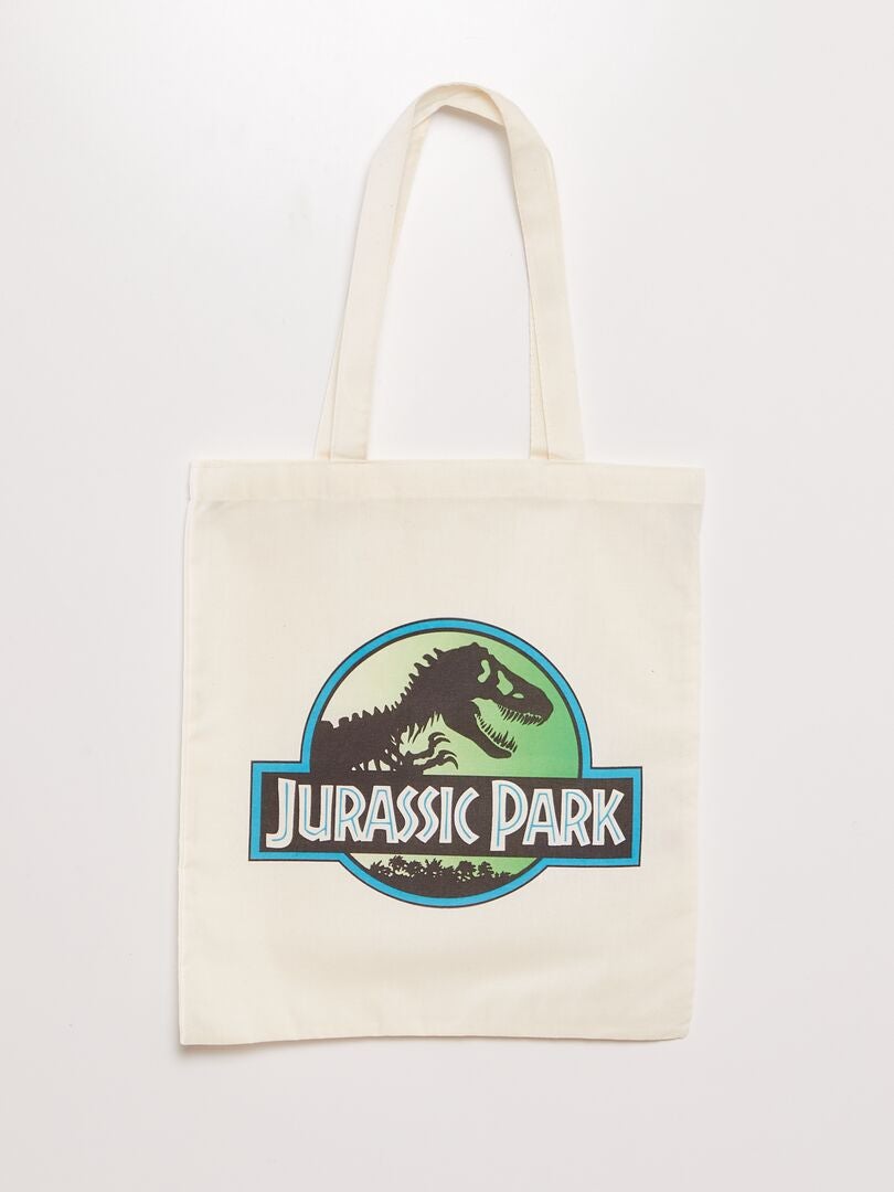 Tote bag 'Jurassic Park' BLANCO - Kiabi