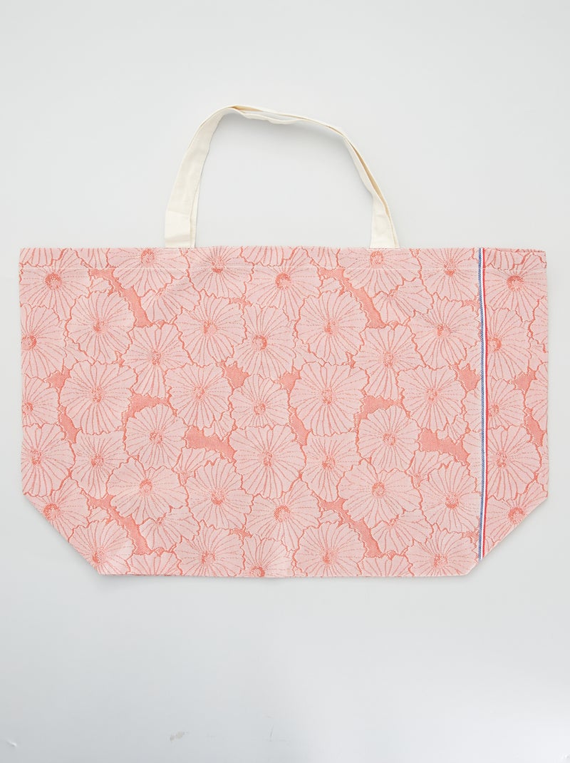 Tote bag 'Les Tissages de Charlieu' Fabricado en Francia naranja óxido - Kiabi