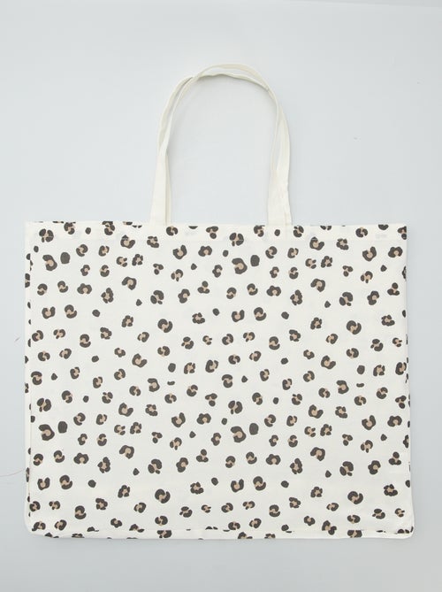 Tote-bag XXL de lona - Kiabi