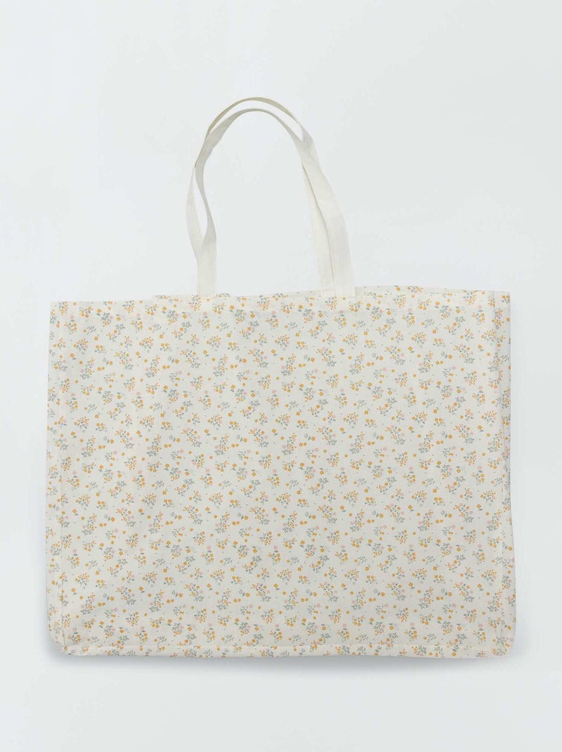 Tote-bag XXL de tela BEIGE - Kiabi