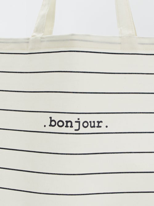 Tote-bag XXL de tela - Kiabi