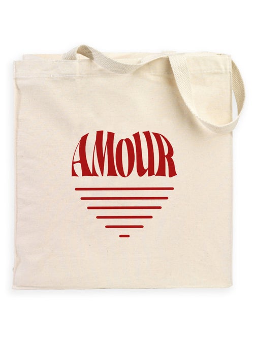 Totebag AMOUR COEUR 2 - Kiabi