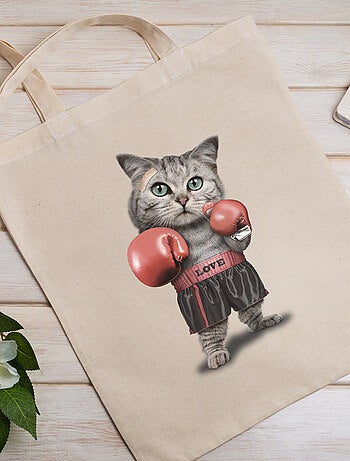 Totebag BOXING CAT