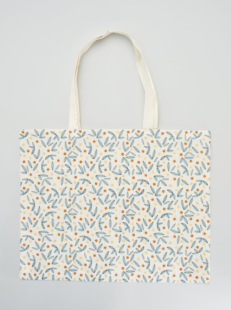 Totebag con motivo BLANCO - Kiabi