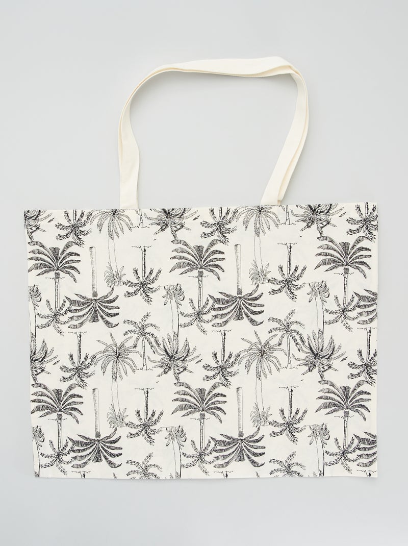 Totebag con motivo BLANCO - Kiabi