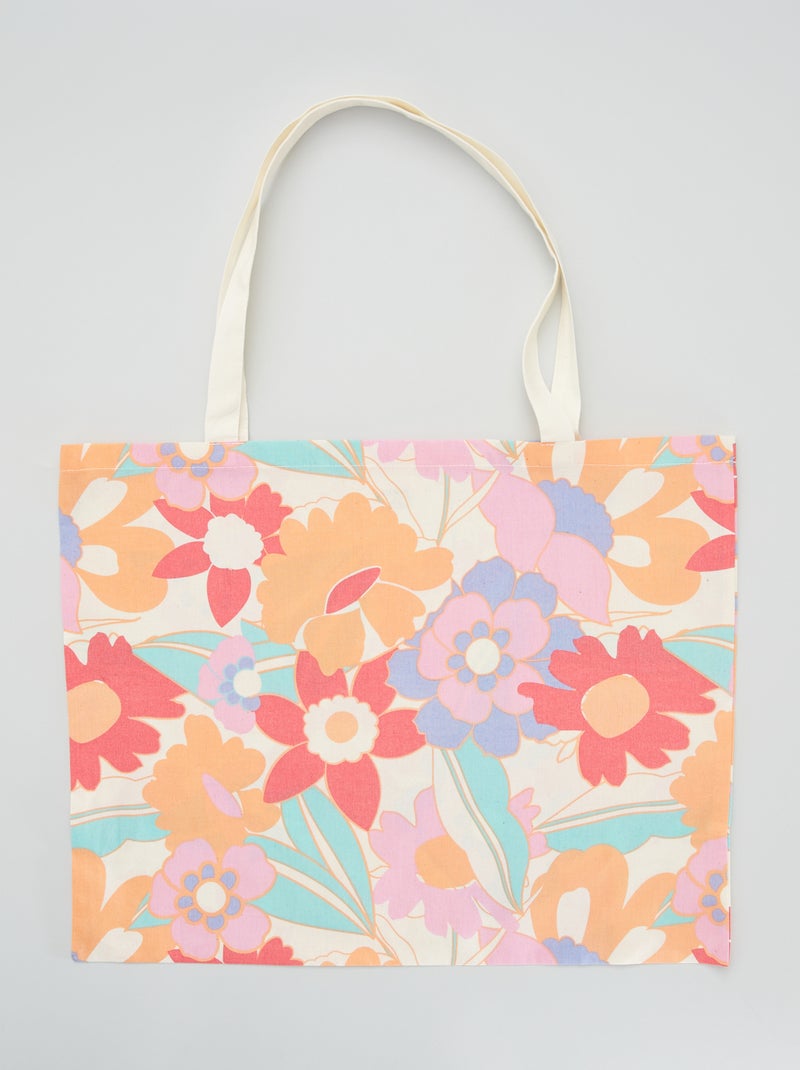Totebag con motivo BLANCO - Kiabi