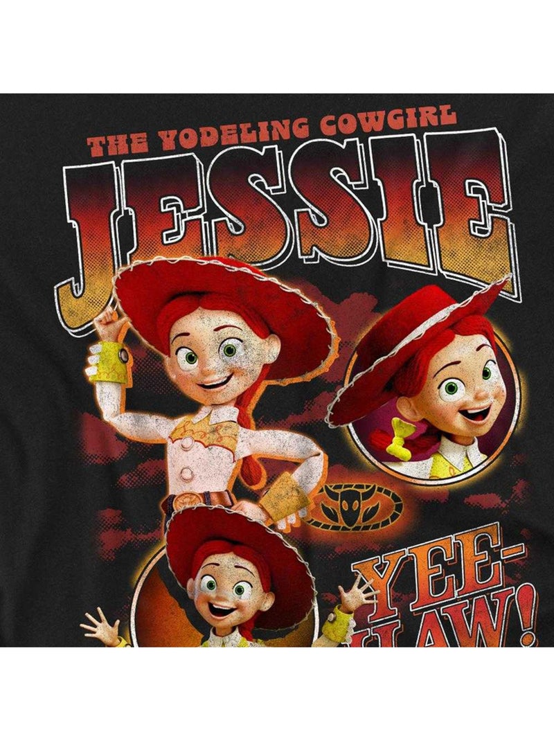 Toy Story - Camiseta Cowgirl de Jessie Diseño Homenaje para Adultos Unisex Negro - Kiabi
