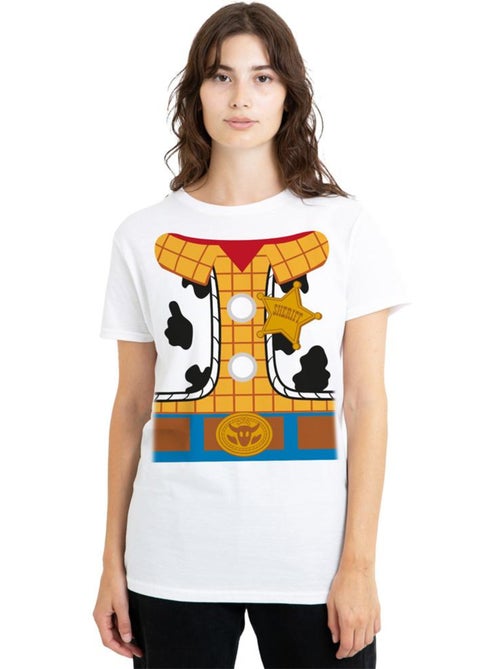 Toy Story - Camiseta de Woody Diseño Disfraz para Mujer - Kiabi