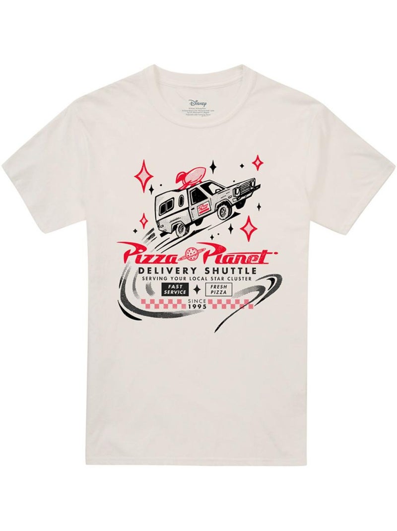 Toy Story - Camiseta Pizza Planet Delivery para Adultos Unisex Beige - Kiabi