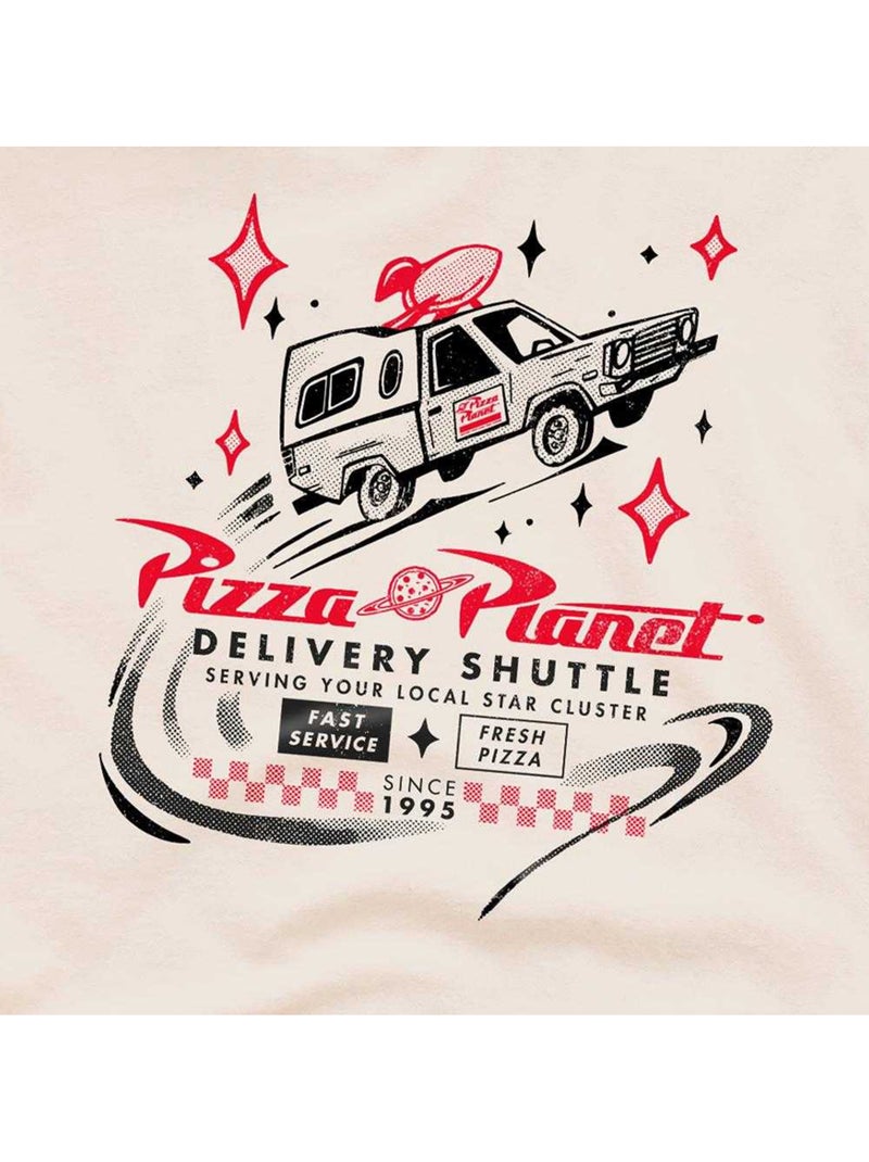 Toy Story - Camiseta Pizza Planet Delivery para Adultos Unisex Beige - Kiabi