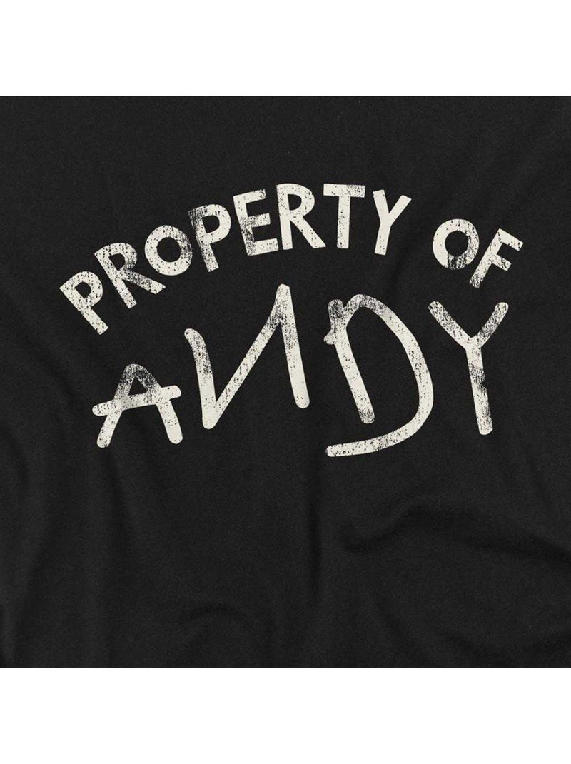 Toy Story - Camiseta Property Of Andy para Adultos Unisex Negro - Kiabi