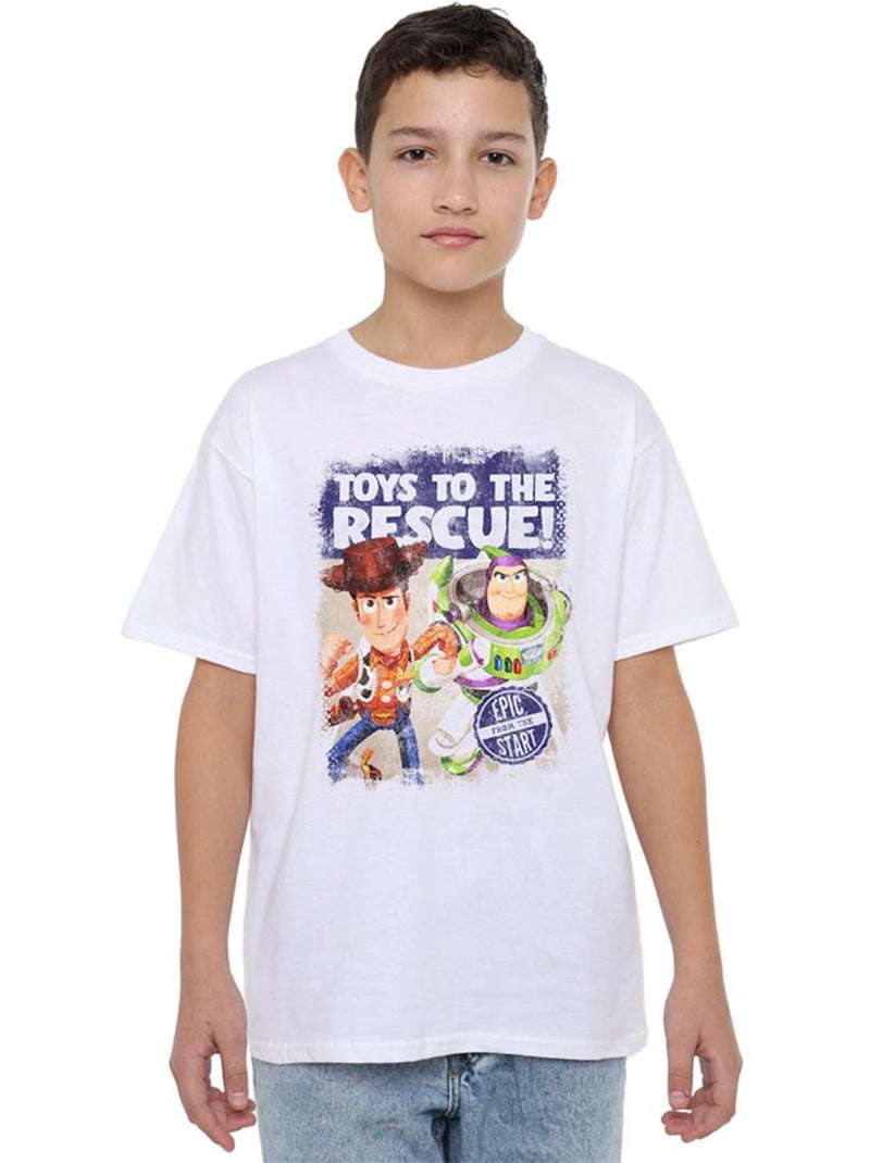 Toy Story - Camiseta To The Rescue Niños Blanco - Kiabi