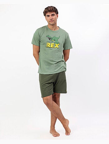 TOY STORY Pijama Manga Corta Nervousaurus para Hombre