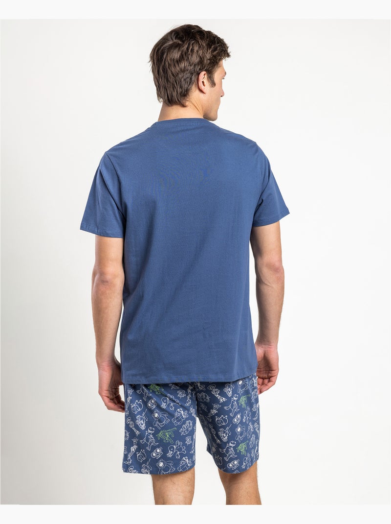 TOY STORY Pijama Manga Corta To The Rescue para Hombre Azul - Kiabi