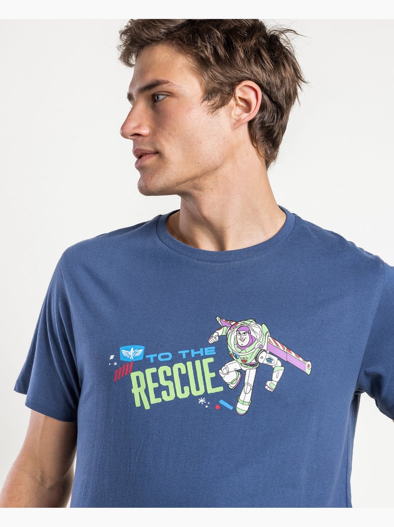 TOY STORY Pijama Manga Corta To The Rescue para Hombre Azul - Kiabi