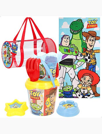 Toy story set cubo playa con accesorios toalla y bolsa