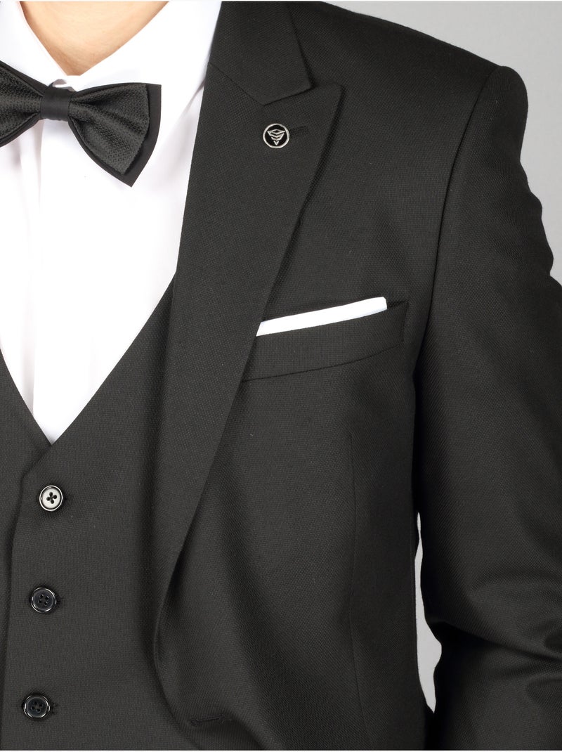 Traje Cónico delgado - Bill Tornade Negro - Kiabi