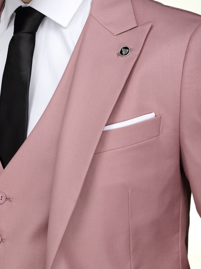 Traje Cónico delgado - Bill Tornade Rosa - Kiabi