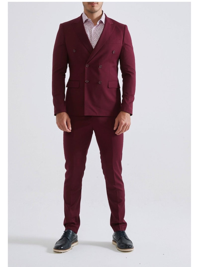 Traje cruzado Kebello Burdeos - Kiabi