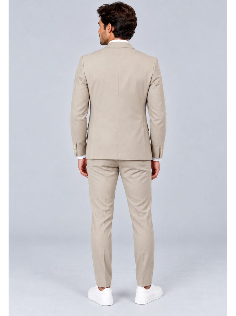 Traje de 2 botones kebello Beige - Kiabi