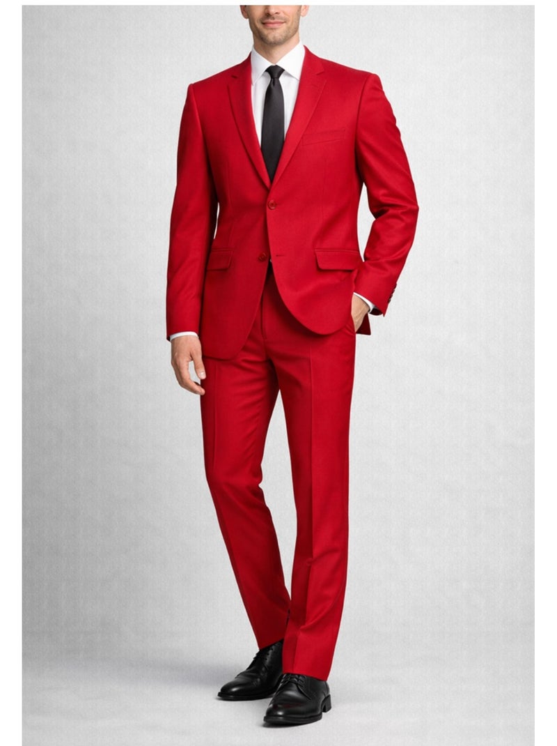 Traje de 2 botones Kebello Rojo - Kiabi