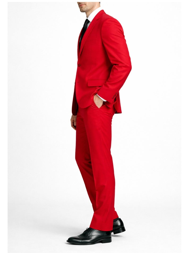 Traje de 2 botones Kebello Rojo - Kiabi