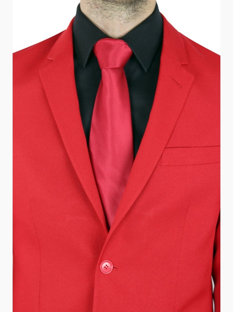 Traje de 2 botones Kebello Rojo - Kiabi