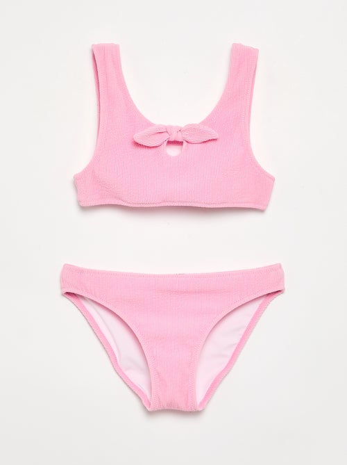 Traje de baño de 2 piezas con lazo - Kiabi