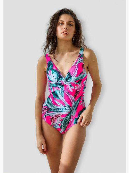 Traje de baño de hojas exóticas, 1 pieza - AFIBEL - Kiabi