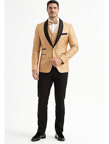 Traje de chaqueta de 3 piezas con pajarita incluida Kebello