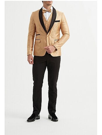 Traje de chaqueta de 3 piezas con pajarita incluida Kebello