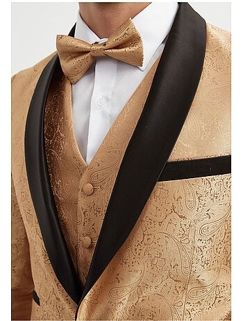 Traje de chaqueta de 3 piezas con pajarita incluida Kebello