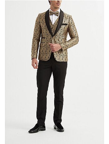 Traje de chaqueta de 3 piezas con pajarita incluida Kebello