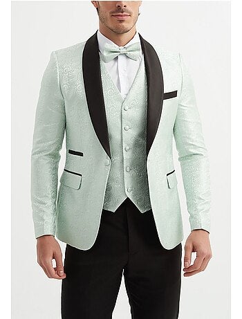 Traje de chaqueta de 3 piezas con pajarita incluida Kebello