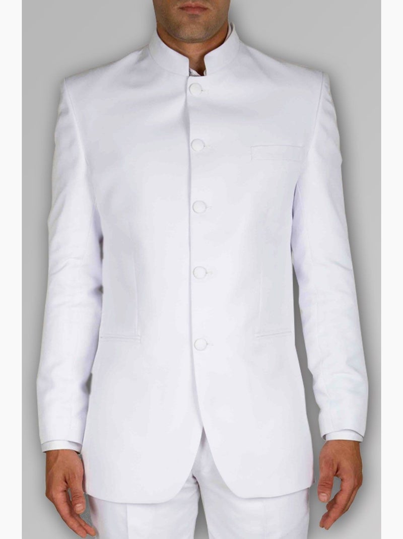 Traje de cuello mao Kebello Blanco - Kiabi