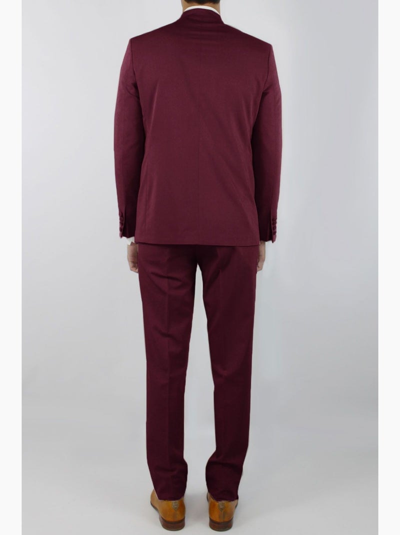 Traje de cuello mao Kebello Burdeos - Kiabi