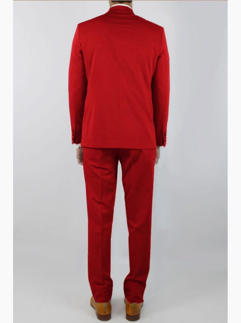 Traje de cuello mao Kebello Rojo - Kiabi