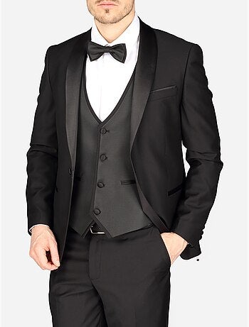 Traje de esmoquin de 4 piezas con chal - Leader Mode