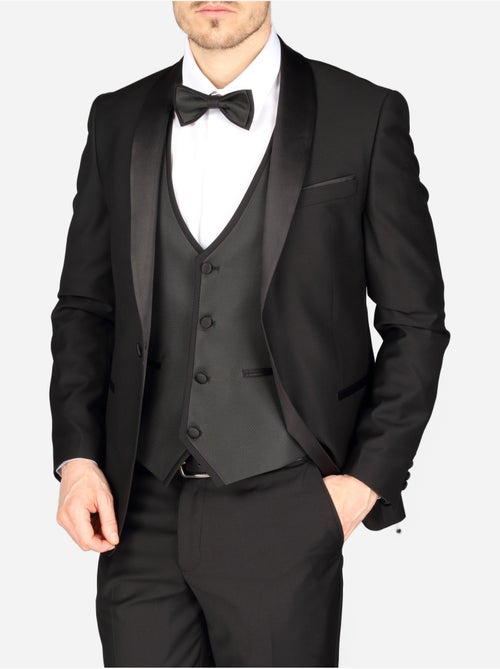 Traje de esmoquin de 4 piezas con chal - Leader Mode - Kiabi Traje de esmoquin de 4 piezas con chal - Leader Mode - Kiabi