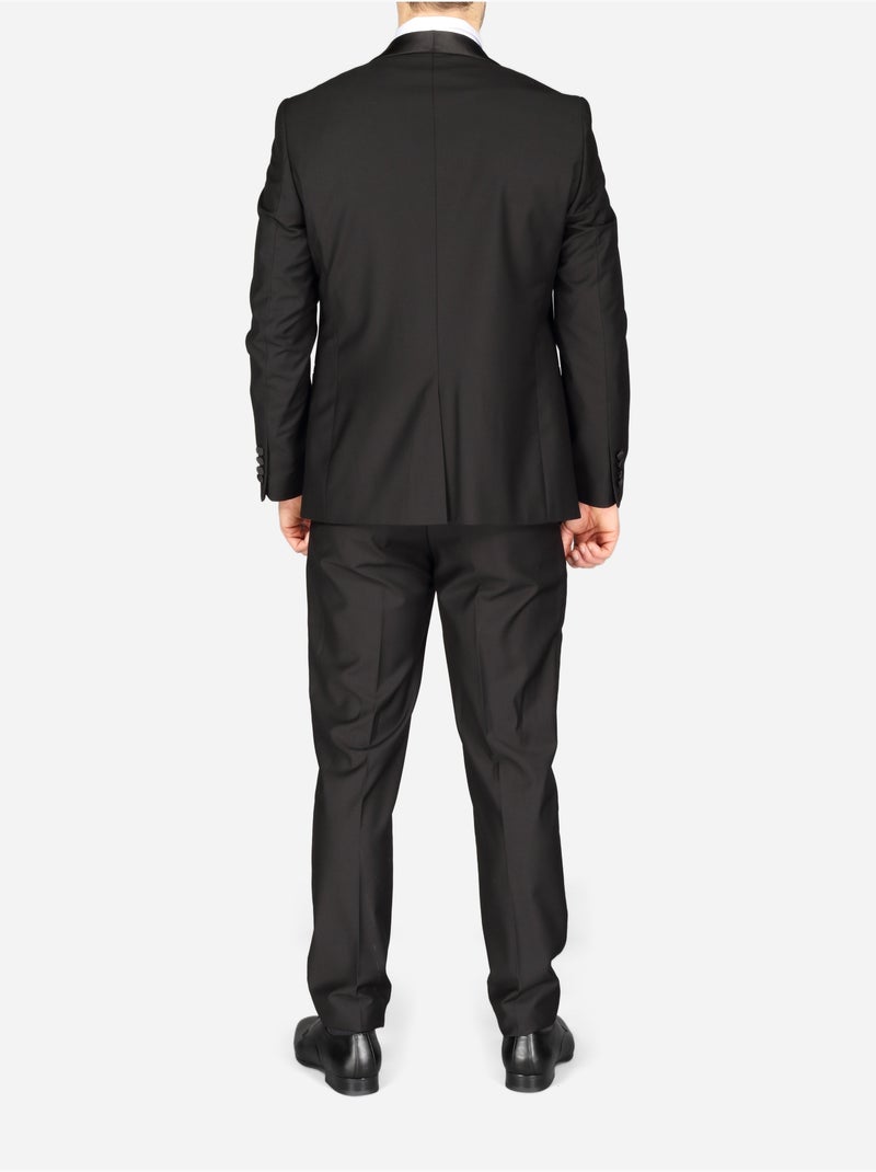 Traje de esmoquin de 4 piezas con chal - Leader Mode Negro - Kiabi