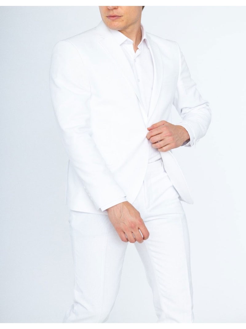 Traje de lino Kebello Blanco - Kiabi