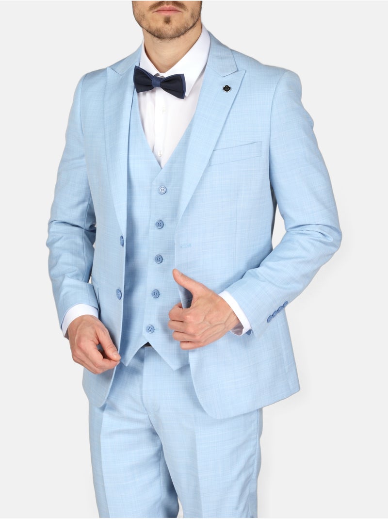 Traje de tres piezas - Bill Tornade Azul claro - Kiabi