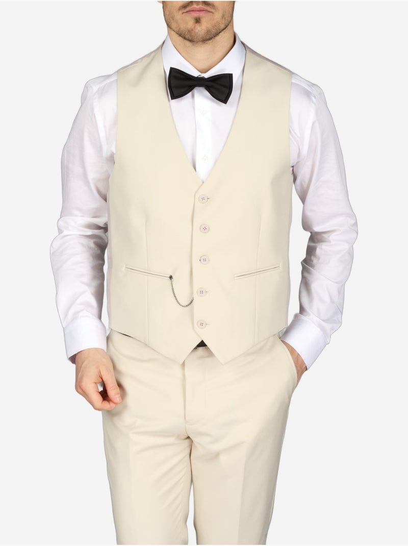 Traje de tres piezas - Bill Tornade Beige - Kiabi