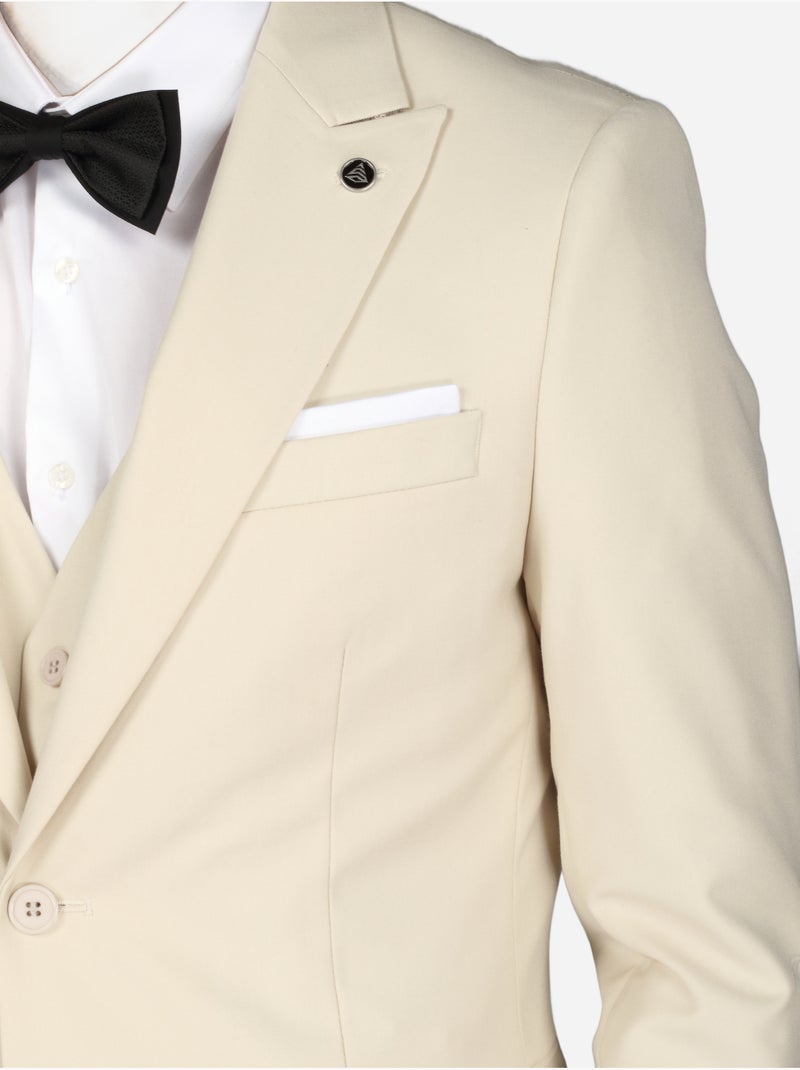 Traje de tres piezas - Bill Tornade Beige - Kiabi