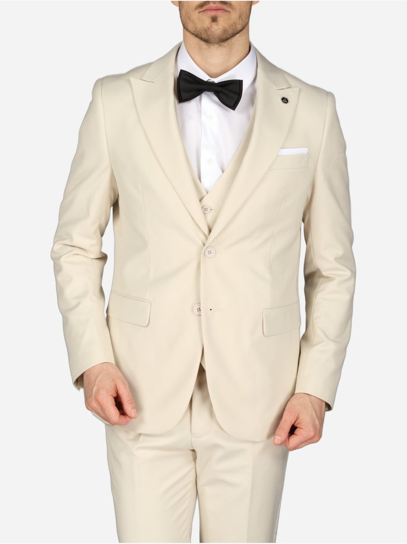 Traje de tres piezas - Bill Tornade Beige - Kiabi