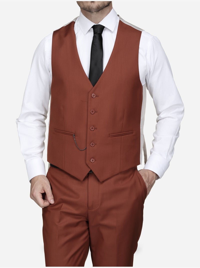 Traje de tres piezas - Bill Tornade Rojo - Kiabi