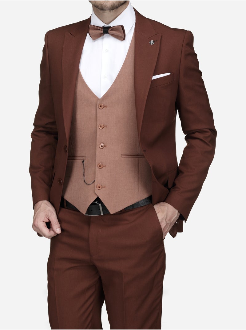 Traje de tres piezas - Bill Tornade Rojo - Kiabi