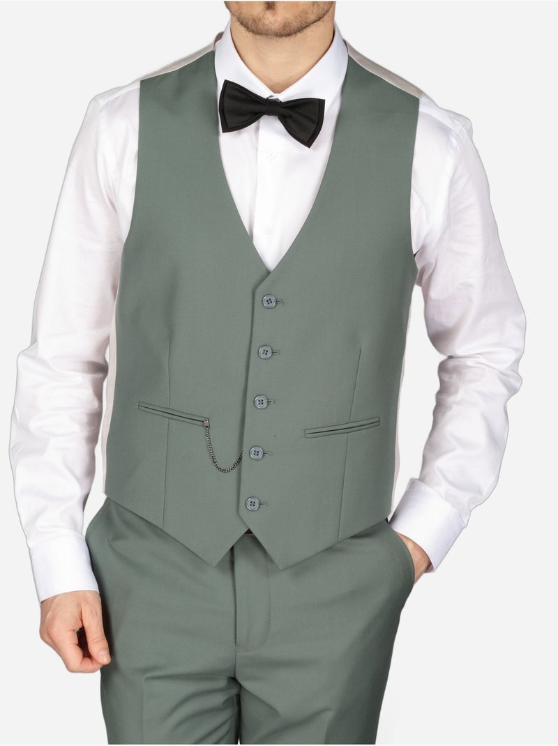 Traje de tres piezas - Bill Tornade Verde - Kiabi