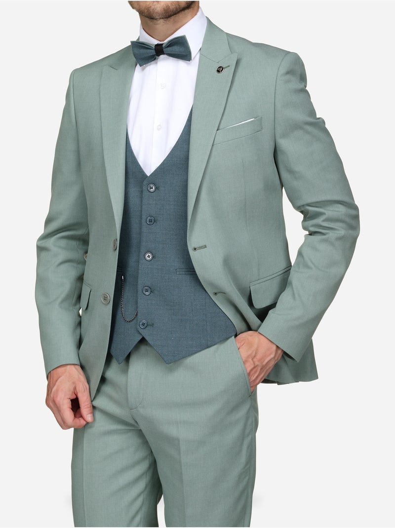Traje de tres piezas - Bill Tornade Verde - Kiabi
