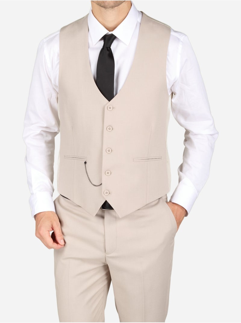 Traje de tres piezas - leader mode Beige - Kiabi